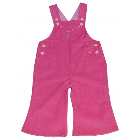 Бебешки джинсов гащеризон за момиче в цикламено