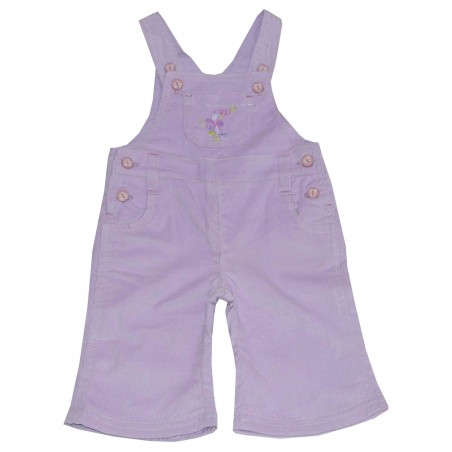 Бебешки джинсов гащеризон за момиче в лилаво