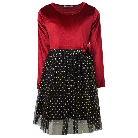 Детска плюшена рокля Stars