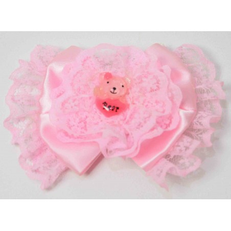 Детска фиба панделка с мече