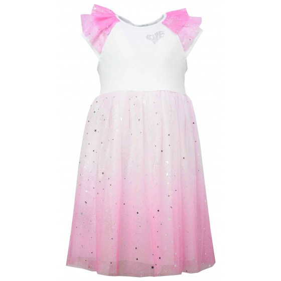 Детска рокля Love в розово