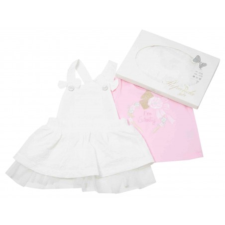 Бебешки комплект за момиче Sweety в бяло