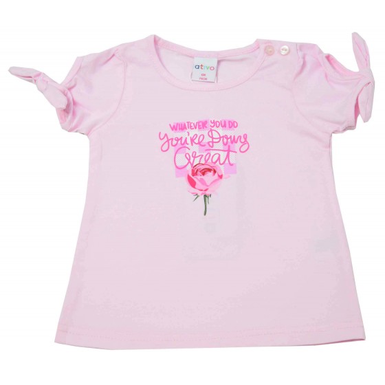 Розова бебешка тениска за...