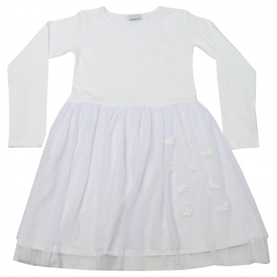 Детска рокля в бяло