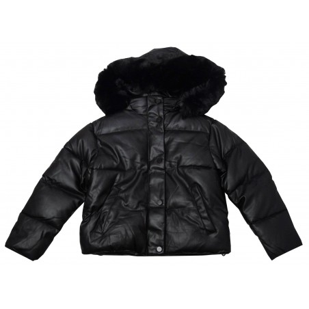 Детско зимно кожено яке за момиче
