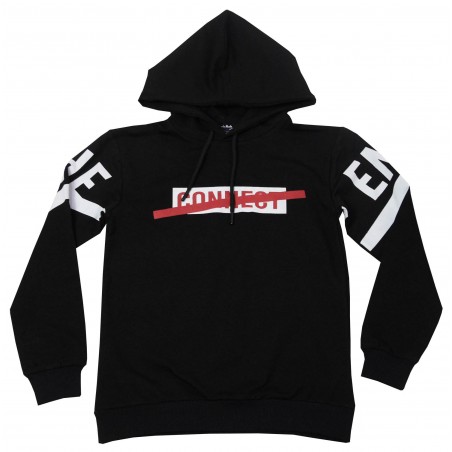 Детско худи за момче в черно Connect