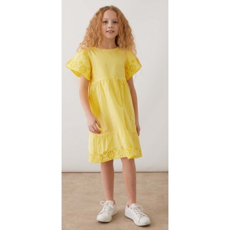 Детска рокля в жълто