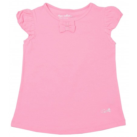 Детска тениска за момиче Панделка в розово
